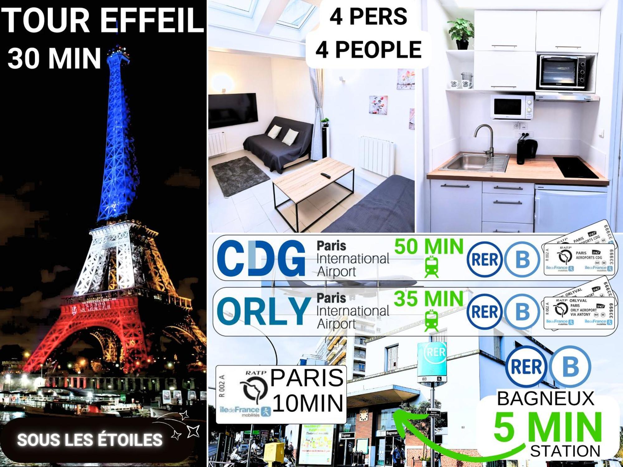Bagneux Paris Rer B Confort Netflix Cachan Bagian luar foto