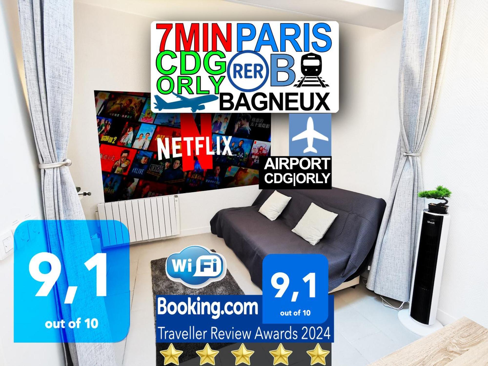 Bagneux Paris Rer B Confort Netflix Cachan Bagian luar foto